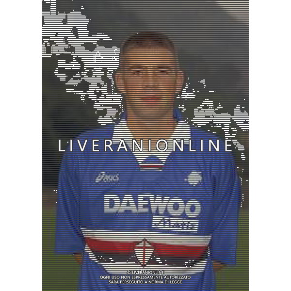 1998 PRIMI PIANI ROSA GIOCATORI SAMPDORIA CALCIO NELLA FOTO PIERRE LAIGLE AG ALDO LIVERANI SAS