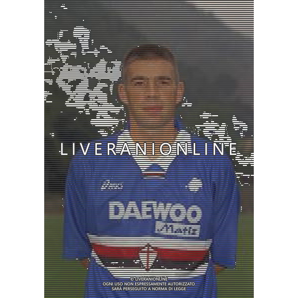 1998 PRIMI PIANI ROSA GIOCATORI SAMPDORIA CALCIO NELLA FOTO PIERRE LAIGLE AG ALDO LIVERANI SAS