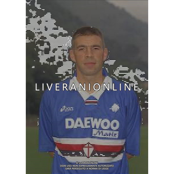 1998 PRIMI PIANI ROSA GIOCATORI SAMPDORIA CALCIO NELLA FOTO PIERRE LAIGLE AG ALDO LIVERANI SAS