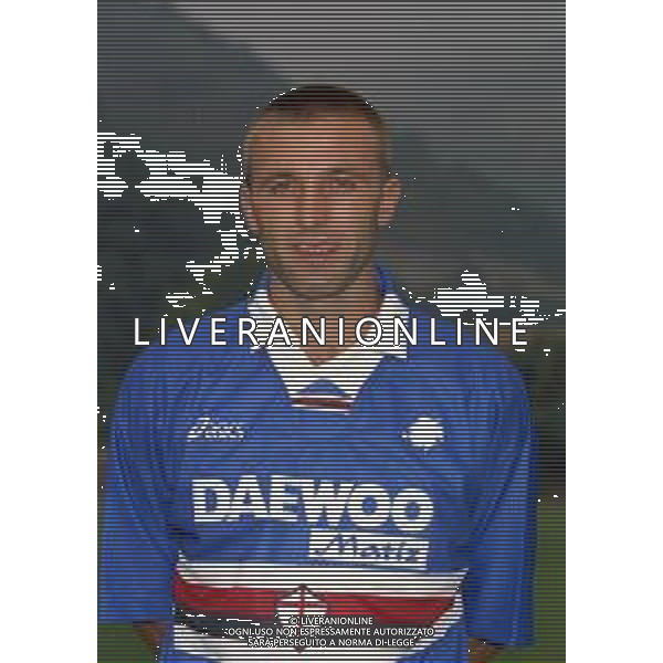 1998 PRIMI PIANI ROSA GIOCATORI SAMPDORIA CALCIO NELLA FOTO NENAD SAKIC AG ALDO LIVERANI SAS