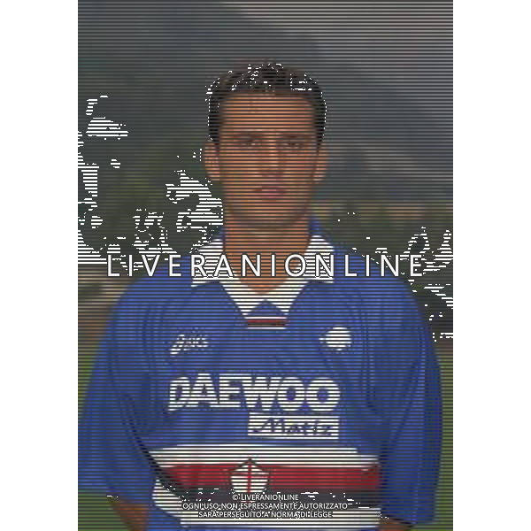1998 PRIMI PIANI ROSA GIOCATORI SAMPDORIA CALCIO NELLA FOTO VINCENZO MONTELLA AG ALDO LIVERANI SAS
