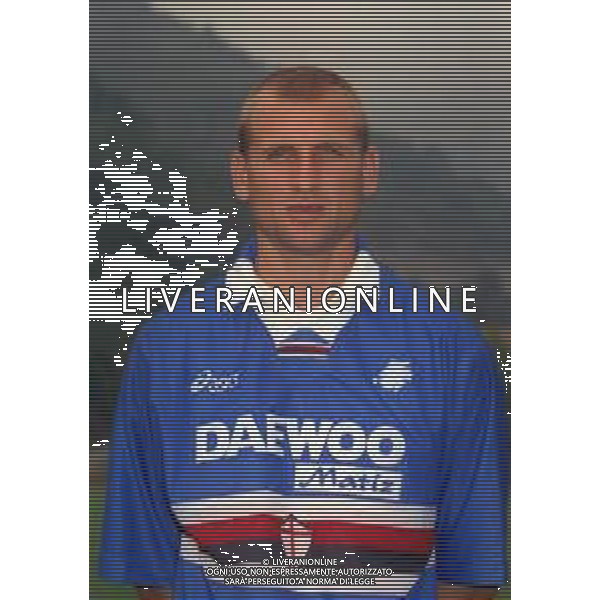 1998 PRIMI PIANI ROSA GIOCATORI SAMPDORIA CALCIO NELLA FOTO BRATISLAV ZIVKOVIC AG ALDO LIVERANI SAS