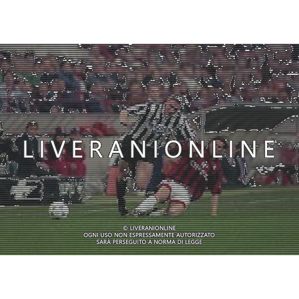 06-04-1997 MILANO -CAMPIONATO DI CALCIO SERIE A MILAN -JUVENTUS 1-6 NELLA FOTO ALEN BOKSIC E ZVONIMIR BOBAN AG ALDO LIVERANI SAS