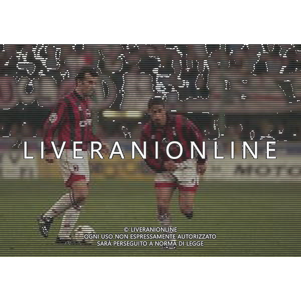 06-04-1997 MILANO -CAMPIONATO DI CALCIO SERIE A MILAN -JUVENTUS 1-6 NELLA FOTO DEJAN SAVICEVIC E MICHAEL REIZIGER AG ALDO LIVERANI SAS