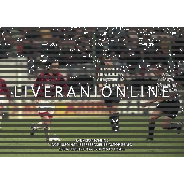 06-04-1997 MILANO -CAMPIONATO DI CALCIO SERIE A MILAN -JUVENTUS 1-6 NELLA FOTO CRISTOPHE DUGARRY AG ALDO LIVERANI SAS