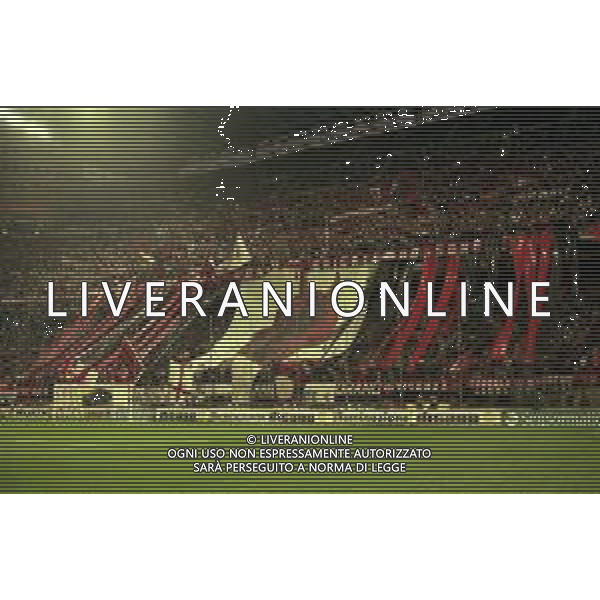06-04-1997 MILANO -CAMPIONATO DI CALCIO SERIE A MILAN -JUVENTUS 1-6 NELLA FOTO TIFOSI MILAN AG ALDO LIVERANI SAS
