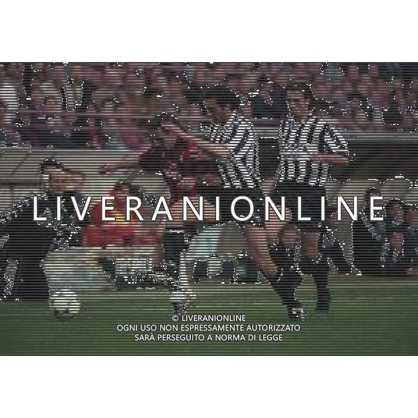 06-04-1997 MILANO -CAMPIONATO DI CALCIO SERIE A MILAN -JUVENTUS 1-6 NELLA FOTO MARCO SIMONE AG ALDO LIVERANI SAS
