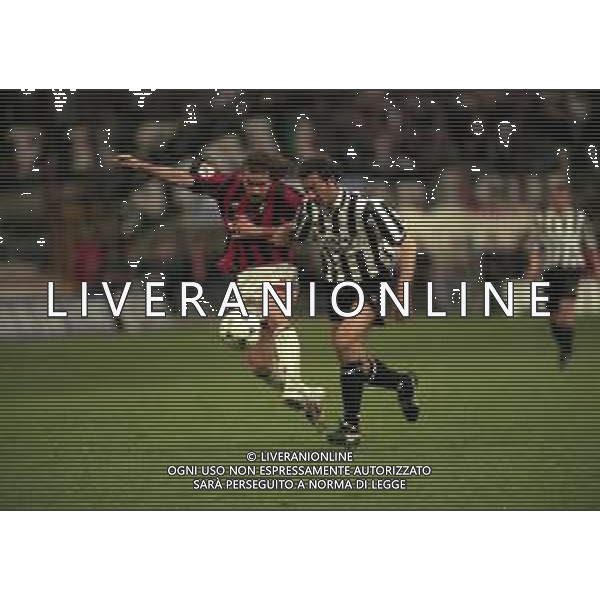 06-04-1997 MILANO -CAMPIONATO DI CALCIO SERIE A MILAN -JUVENTUS 1-6 NELLA FOTO MARCO SIMONE E MARK IULIANO AG ALDO LIVERANI SAS