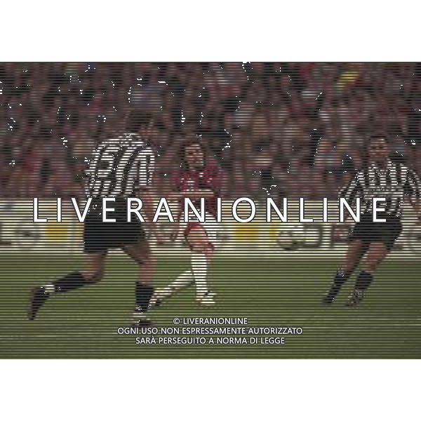 06-04-1997 MILANO -CAMPIONATO DI CALCIO SERIE A MILAN -JUVENTUS 1-6 NELLA FOTO MARCO SIMONE AG ALDO LIVERANI SAS