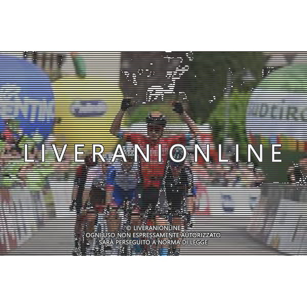 19-04-2022 Tour Of The Alps; Tappa 02 Fiera Di Primiero - Lana; 2022, Bahrain - Victorious; Bilbao, Peio; Lana; ©SIROTTI/AGENZIA ALDO LIVERANI SAS