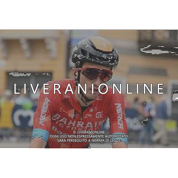 19-04-2022 Tour Of The Alps; Tappa 02 Fiera Di Primiero - Lana; 2022, Bahrain - Victorious; Bilbao, Peio; Lana; ©SIROTTI/AGENZIA ALDO LIVERANI SAS