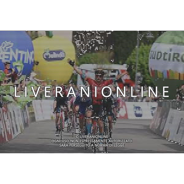 19-04-2022 Tour Of The Alps; Tappa 02 Fiera Di Primiero - Lana; 2022, Bahrain - Victorious; Bilbao, Peio; Lana; ©SIROTTI/AGENZIA ALDO LIVERANI SAS