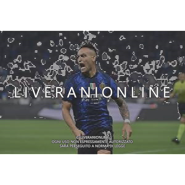 Lautaro Martinez (Inter) esulta dopo il gol dell\'1 a 0 Inter vs Milan Coppa Italia Frecciarossa - semifinale gara di ritorno Milano 19-04-2022 Stadio Giuseppe Meazza - San Siro foto Roberto Garavaglia/ag. Aldo Liverani sas /AGENZIA ALDO LIVERANI SAS