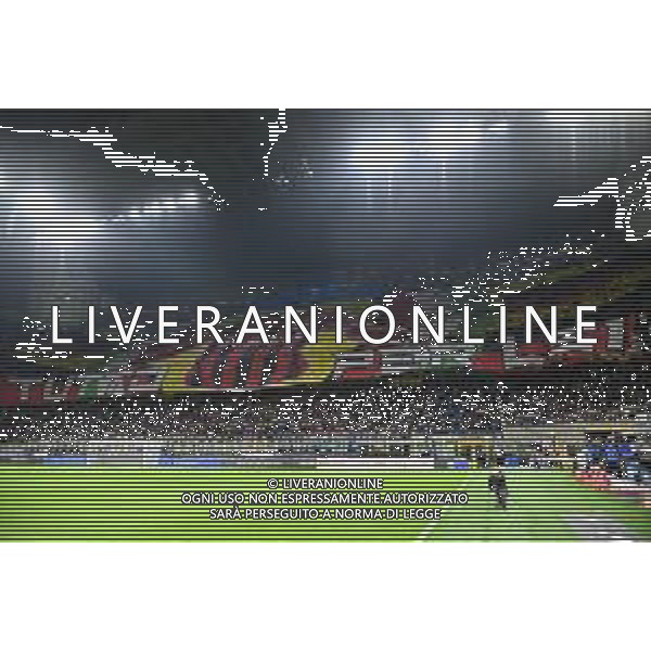 coreografia curva sud tifosi Milan Inter vs Milan Coppa Italia Frecciarossa - semifinale gara di ritorno Milano 19-04-2022 Stadio Giuseppe Meazza - San Siro foto Roberto Garavaglia/ag. Aldo Liverani sas /AGENZIA ALDO LIVERANI SAS