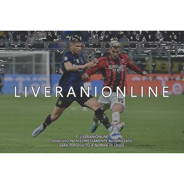 Joaquin Correa (Inter) e Theo Hernandez (Milan) Inter vs Milan Coppa Italia Frecciarossa - semifinale gara di ritorno Milano 19-04-2022 Stadio Giuseppe Meazza - San Siro foto Roberto Garavaglia/ag. Aldo Liverani sas /AGENZIA ALDO LIVERANI SAS