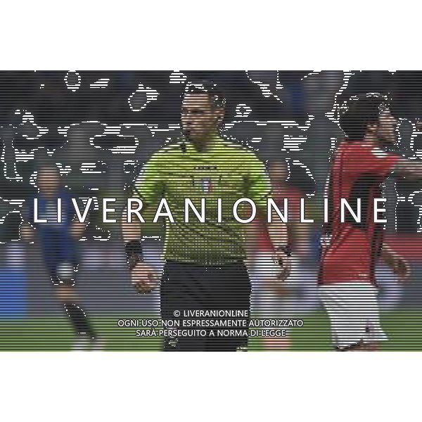 l\'arbitro Maurizio Mariani di Aprilia (LT) Inter vs Milan Coppa Italia Frecciarossa - semifinale gara di ritorno Milano 19-04-2022 Stadio Giuseppe Meazza - San Siro foto Roberto Garavaglia/ag. Aldo Liverani sas /AGENZIA ALDO LIVERANI SAS