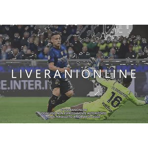 Lautaro Martinez (Inter) segna il gol del 2 a 0 Inter vs Milan Coppa Italia Frecciarossa - semifinale gara di ritorno Milano 19-04-2022 Stadio Giuseppe Meazza - San Siro foto Roberto Garavaglia/ag. Aldo Liverani sas /AGENZIA ALDO LIVERANI SAS