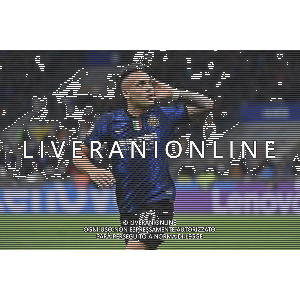 Lautaro Martinez (Inter) esulta dopo il gol del 2 a 0 Inter vs Milan Coppa Italia Frecciarossa - semifinale gara di ritorno Milano 19-04-2022 Stadio Giuseppe Meazza - San Siro foto Roberto Garavaglia/ag. Aldo Liverani sas /AGENZIA ALDO LIVERANI SAS
