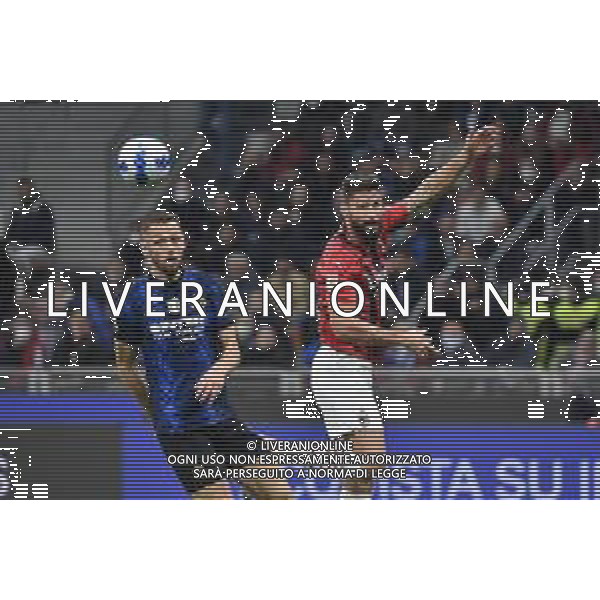 Stefan de Vrij (Inter) e Olivier Giroud (Milan) Inter vs Milan Coppa Italia Frecciarossa - semifinale gara di ritorno Milano 19-04-2022 Stadio Giuseppe Meazza - San Siro foto Roberto Garavaglia/ag. Aldo Liverani sas /AGENZIA ALDO LIVERANI SAS