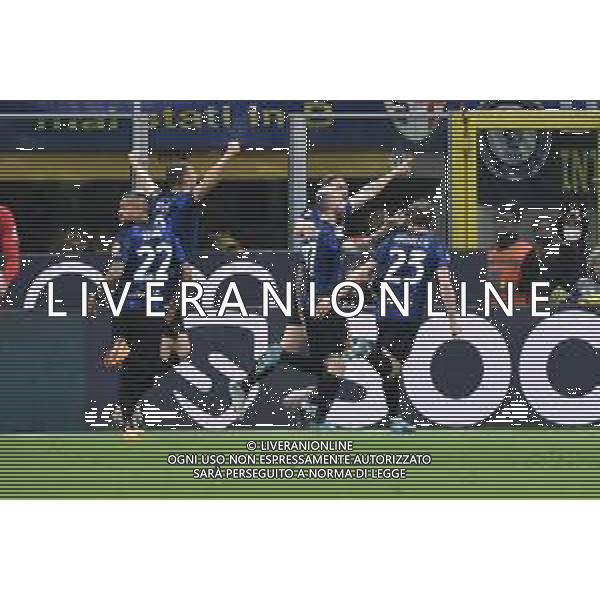 esultanza Inter dopo il gol del 3 a 0 Robin Gosens Inter vs Milan Coppa Italia Frecciarossa - semifinale gara di ritorno Milano 19-04-2022 Stadio Giuseppe Meazza - San Siro foto Roberto Garavaglia/ag. Aldo Liverani sas /AGENZIA ALDO LIVERANI SAS