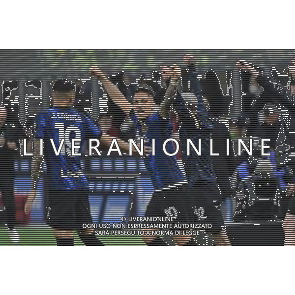 esultanza finale Inter - Lautaro martinez Inter vs Milan Coppa Italia Frecciarossa - semifinale gara di ritorno Milano 19-04-2022 Stadio Giuseppe Meazza - San Siro foto Roberto Garavaglia/ag. Aldo Liverani sas /AGENZIA ALDO LIVERANI SAS