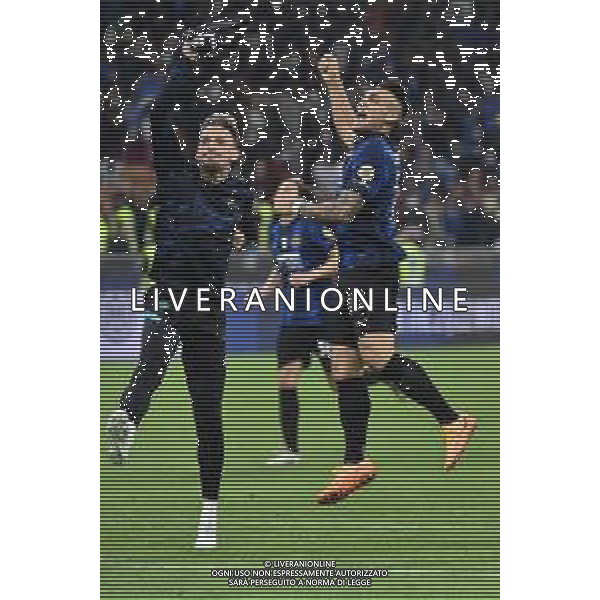 esultanza finale Inter - Lautaro martinez Inter vs Milan Coppa Italia Frecciarossa - semifinale gara di ritorno Milano 19-04-2022 Stadio Giuseppe Meazza - San Siro foto Roberto Garavaglia/ag. Aldo Liverani sas /AGENZIA ALDO LIVERANI SAS