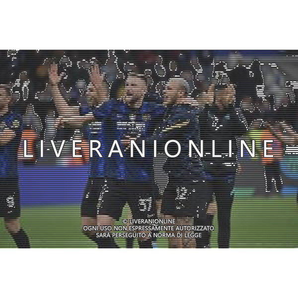 esultanza finale Inter - Skriniar e federico dimarco Inter vs Milan Coppa Italia Frecciarossa - semifinale gara di ritorno Milano 19-04-2022 Stadio Giuseppe Meazza - San Siro foto Roberto Garavaglia/ag. Aldo Liverani sas /AGENZIA ALDO LIVERANI SAS
