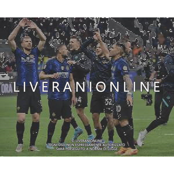 esultanza finale Inter Inter vs Milan Coppa Italia Frecciarossa - semifinale gara di ritorno Milano 19-04-2022 Stadio Giuseppe Meazza - San Siro foto Roberto Garavaglia/ag. Aldo Liverani sas /AGENZIA ALDO LIVERANI SAS