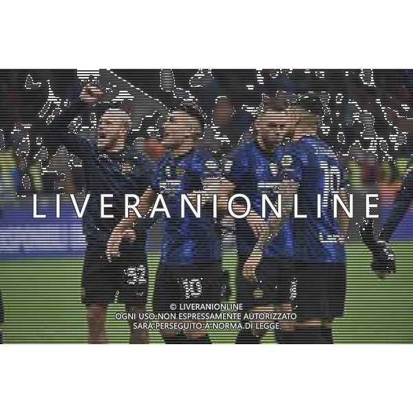 esultanza finale Inter Inter vs Milan Coppa Italia Frecciarossa - semifinale gara di ritorno Milano 19-04-2022 Stadio Giuseppe Meazza - San Siro foto Roberto Garavaglia/ag. Aldo Liverani sas /AGENZIA ALDO LIVERANI SAS