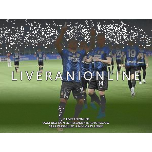 esultanza Inter dopo il gol dell\'1 a 0 Lautaro Martinez Inter vs Milan Coppa Italia Frecciarossa - semifinale gara di ritorno Milano 19-04-2022 Stadio Giuseppe Meazza - San Siro foto Roberto Garavaglia/ag. Aldo Liverani sas /AGENZIA ALDO LIVERANI SAS
