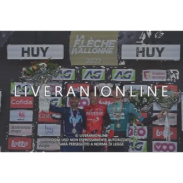 20-04-2022 La Fleche Wallonne; 2022, Bahrain - Victorious; 2022, Movistar; 2022, Bora - Hansgrohe; Teuns, Dylan; Valverde, Alejandro; Vlasov, Aleksandr; Huy; ©SIROTTI/AGENZIA ALDO LIVERANI SAS