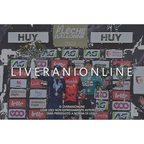 20-04-2022 La Fleche Wallonne; 2022, Bahrain - Victorious; 2022, Movistar; 2022, Bora - Hansgrohe; Teuns, Dylan; Valverde, Alejandro; Vlasov, Aleksandr; Huy; ©SIROTTI/AGENZIA ALDO LIVERANI SAS