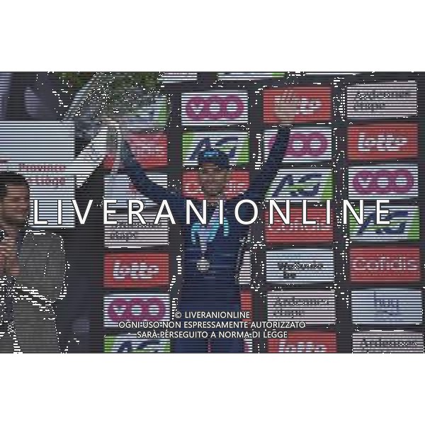 20-04-2022 La Fleche Wallonne; 2022, Movistar; Valverde, Alejandro; Huy; ©SIROTTI/AGENZIA ALDO LIVERANI SAS