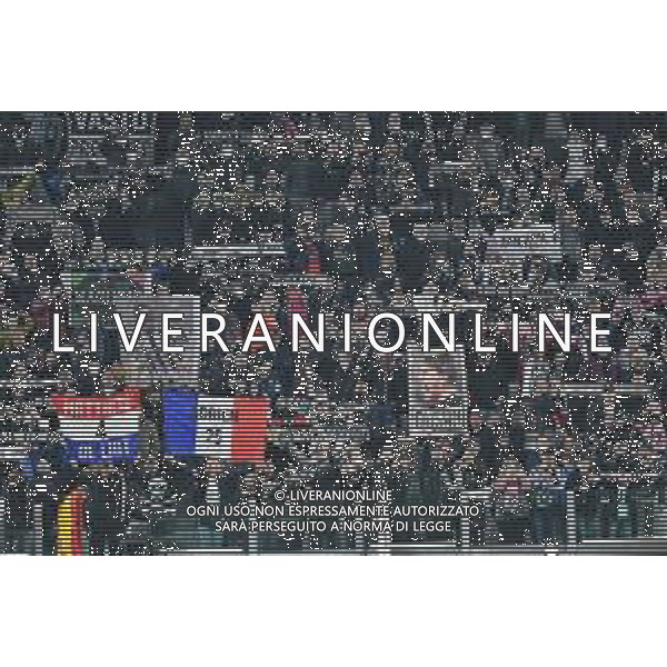 Torino 10.02.2022 Stadio Allianz Stadium ©Alessandro Falzone/Agenzia Aldo Liverani Juventus vs Fiorentina Semifinale di Coppa Italia Frecciarossa 2021/2022 Nella foto : TIFOSI JUVE ©FALZONE/AGENZIA ALDO LIVERANI SAS