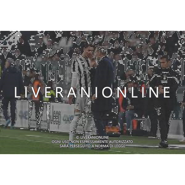 Torino 10.02.2022 Stadio Allianz Stadium ©Alessandro Falzone/Agenzia Aldo Liverani Juventus vs Fiorentina Semifinale di Coppa Italia Frecciarossa 2021/2022 Nella foto : massimiliano allegri e dusan vlahovic ©FALZONE/AGENZIA ALDO LIVERANI SAS
