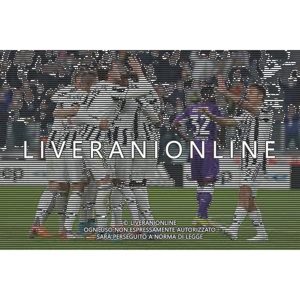 Torino 10.02.2022 Stadio Allianz Stadium ©Alessandro Falzone/Agenzia Aldo Liverani Juventus vs Fiorentina Semifinale di Coppa Italia Frecciarossa 2021/2022 Nella foto : ESULTANZA DOPO GOL DI ADRIEN RABIOT POI ANNULLATO ©FALZONE/AGENZIA ALDO LIVERANI SAS
