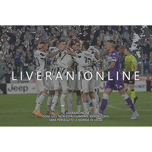 Torino 10.02.2022 Stadio Allianz Stadium ©Alessandro Falzone/Agenzia Aldo Liverani Juventus vs Fiorentina Semifinale di Coppa Italia Frecciarossa 2021/2022 Nella foto : ESULTANZA DOPO GOL DI ADRIEN RABIOT POI ANNULLATO ©FALZONE/AGENZIA ALDO LIVERANI SAS