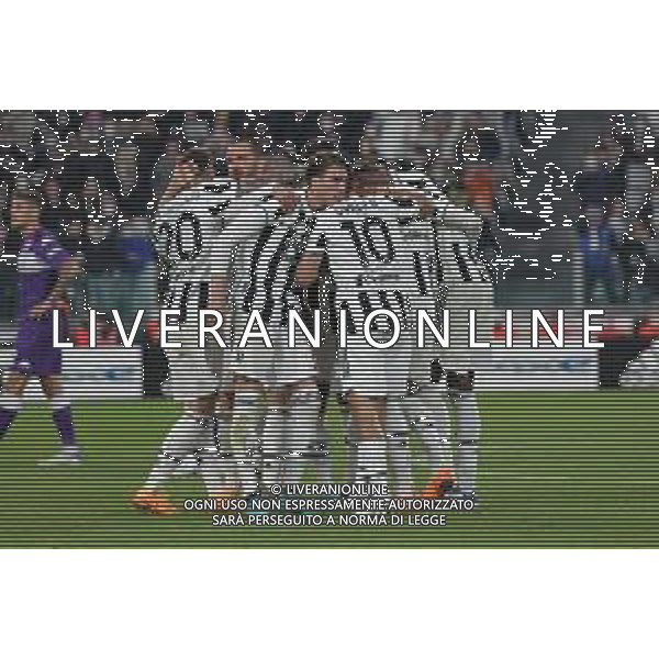 Torino 10.02.2022 Stadio Allianz Stadium ©Alessandro Falzone/Agenzia Aldo Liverani Juventus vs Fiorentina Semifinale di Coppa Italia Frecciarossa 2021/2022 Nella foto : ESULTANZA DOPO GOL DI ADRIEN RABIOT POI ANNULLATO ©FALZONE/AGENZIA ALDO LIVERANI SAS