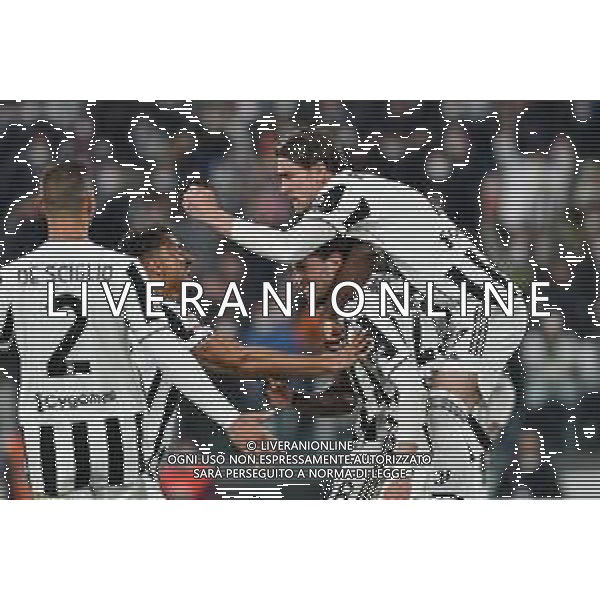 Torino 10.02.2022 Stadio Allianz Stadium ©Alessandro Falzone/Agenzia Aldo Liverani Juventus vs Fiorentina Semifinale di Coppa Italia Frecciarossa 2021/2022 Nella foto : ESULTANZA JUVE ©FALZONE/AGENZIA ALDO LIVERANI SAS
