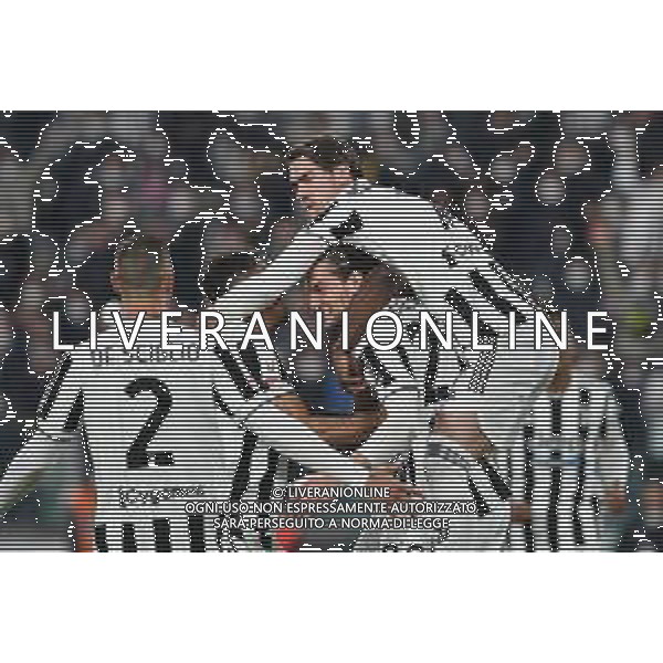 Torino 10.02.2022 Stadio Allianz Stadium ©Alessandro Falzone/Agenzia Aldo Liverani Juventus vs Fiorentina Semifinale di Coppa Italia Frecciarossa 2021/2022 Nella foto : ESULTANZA JUVE ©FALZONE/AGENZIA ALDO LIVERANI SAS