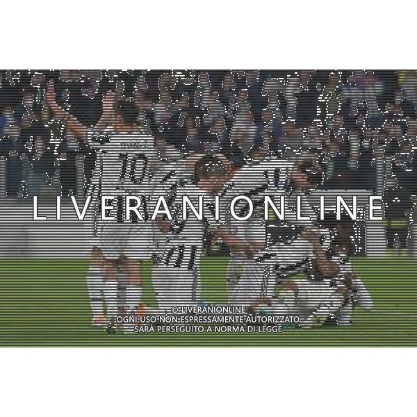Torino 10.02.2022 Stadio Allianz Stadium ©Alessandro Falzone/Agenzia Aldo Liverani Juventus vs Fiorentina Semifinale di Coppa Italia Frecciarossa 2021/2022 Nella foto : Esultanza gol di Danilo ©Falzone/AGENZIA ALDO LIVERANI SAS