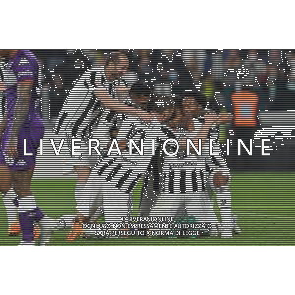 Torino 10.02.2022 Stadio Allianz Stadium ©Alessandro Falzone/Agenzia Aldo Liverani Juventus vs Fiorentina Semifinale di Coppa Italia Frecciarossa 2021/2022 Nella foto : Esultanza gol di Danilo ©Falzone/AGENZIA ALDO LIVERANI SAS