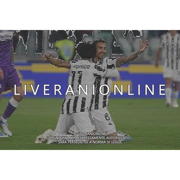 Torino 10.02.2022 Stadio Allianz Stadium ©Alessandro Falzone/Agenzia Aldo Liverani Juventus vs Fiorentina Semifinale di Coppa Italia Frecciarossa 2021/2022 Nella foto : Esultanza Danilo dopo il gol con Juan Cuadrado ©Falzone/AGENZIA ALDO LIVERANI SAS