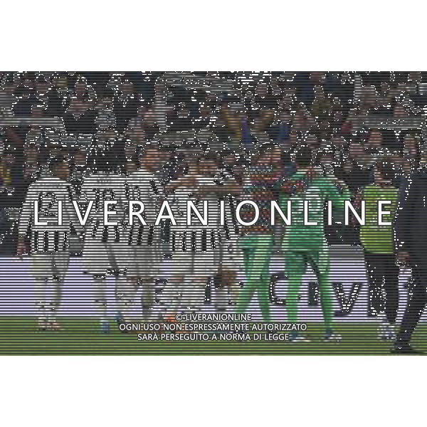 Torino 10.02.2022 Stadio Allianz Stadium ©Alessandro Falzone/Agenzia Aldo Liverani Juventus vs Fiorentina Semifinale di Coppa Italia Frecciarossa 2021/2022 Nella foto : Esultanze di fine partita ©Falzone/AGENZIA ALDO LIVERANI SAS