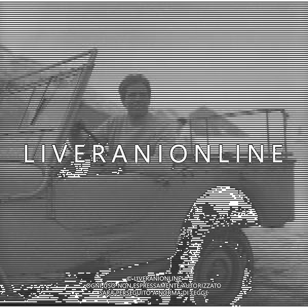 RETROSPETTIVA GIULIANO GEMMA ATTORE NELLA FOTO GIULIANO GEMMA A CORTINA D\'AMPEZZO ANNO 1969 AG ALDO LIVERANI SAS  