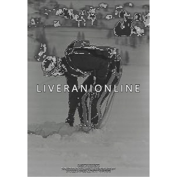 RETROSPETTIVA GIULIANO GEMMA ATTORE NELLA FOTO GIULIANO GEMMA A CORTINA D\'AMPEZZO ANNO 1969 AG ALDO LIVERANI SAS  