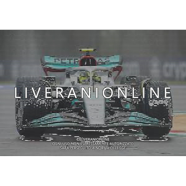 IMOLA 22 04 2022 AUTODROMO ENZO E DINO FERRARI GRAN PREMIO FORMULA 1 ROLEX GP DEL MADE IN ITALY E DELL\'EMILIA ROMAGNA NELLA FOTO LEWIS HAMILTON ALLA VARIANTE ALTA ©SANNA/AGENZIA ALDO LIVERANI SAS
