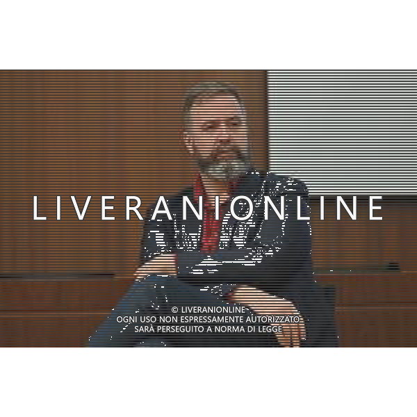 © TVRG Come si combatte la mafia nella foto Claudio Stassi fumettista Milano 22-04-2022 Presso l\'auditorium Gaber di Palazzo Pirelli si e\' svolta l\'iniziativa dal titolo Come si combatte la mafia foto Roberto Garavaglia/ag. Aldo Liverani sas