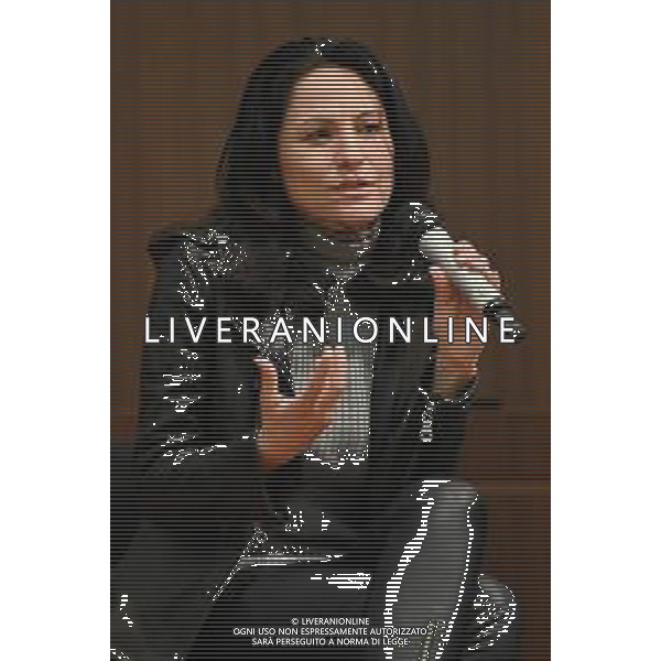 © TVRG Come si combatte la mafia nella foto Silvia Ebreul sceneggiatrice Milano 22-04-2022 Presso l\'auditorium Gaber di Palazzo Pirelli si e\' svolta l\'iniziativa dal titolo Come si combatte la mafia foto Roberto Garavaglia/ag. Aldo Liverani sas