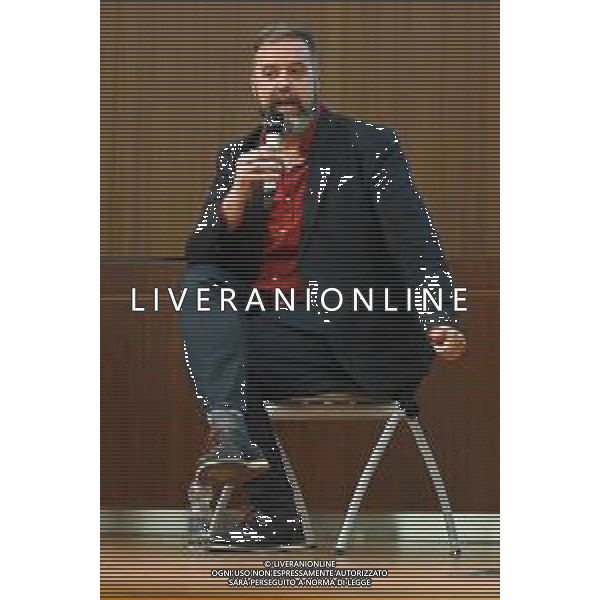 © TVRG Come si combatte la mafia nella foto Claudio Stassi fumettista Milano 22-04-2022 Presso l\'auditorium Gaber di Palazzo Pirelli si e\' svolta l\'iniziativa dal titolo Come si combatte la mafia foto Roberto Garavaglia/ag. Aldo Liverani sas